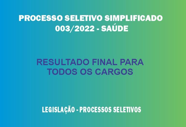 PROCESSO SELETIVO