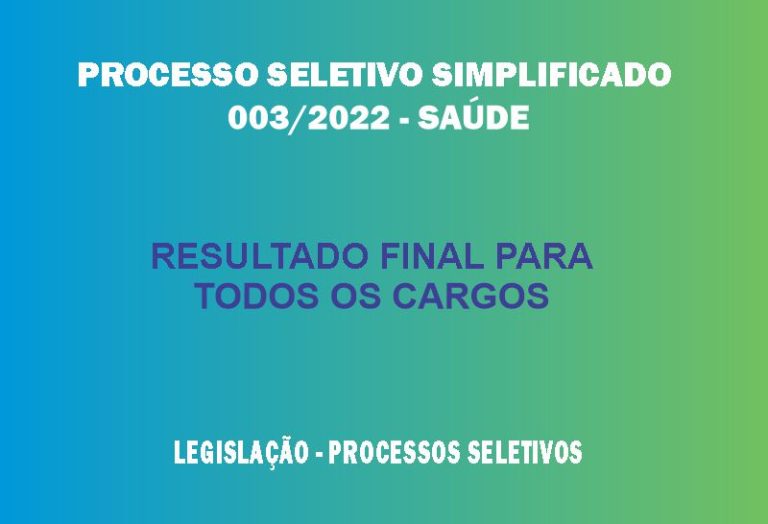 PROCESSO SELETIVO