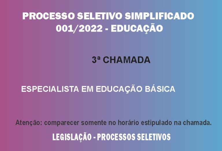 Processo Seletivo