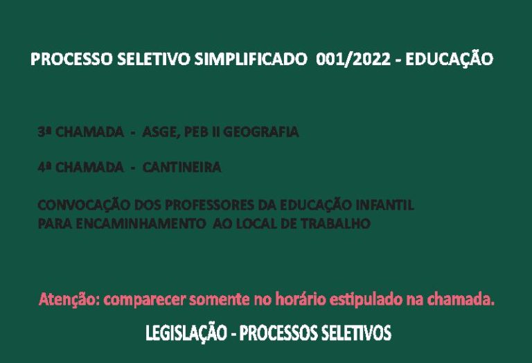 PROCESSO SELETIVO