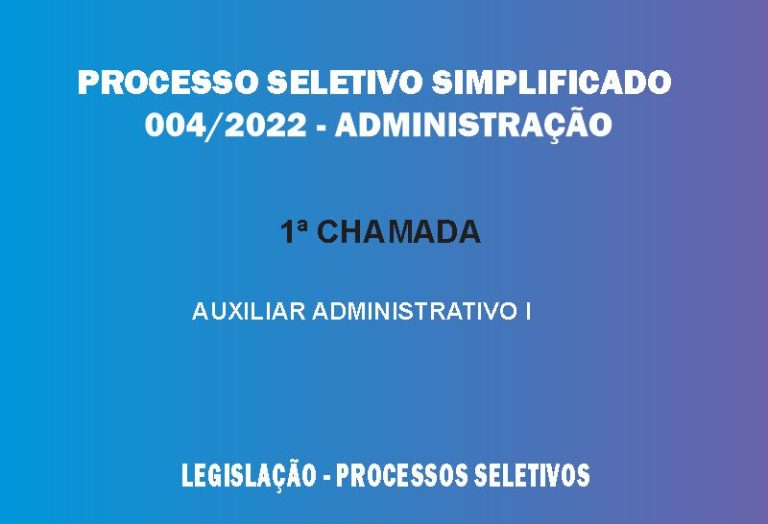 Processo Seletivo