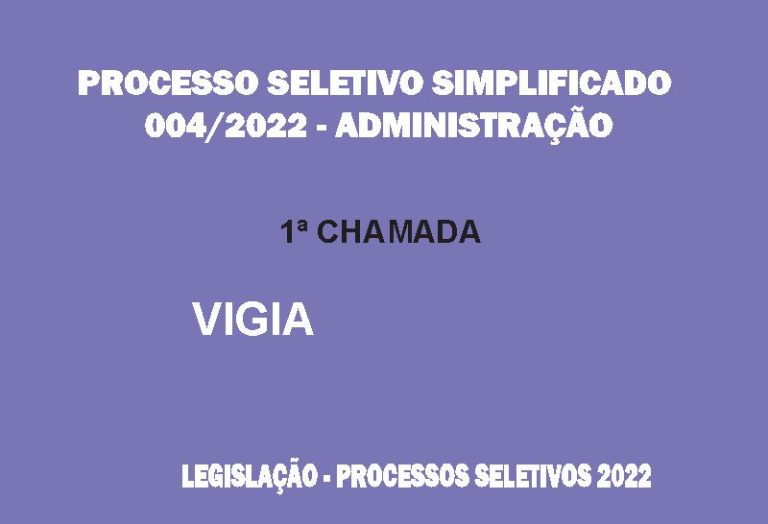 PSS 004/22 Chamada