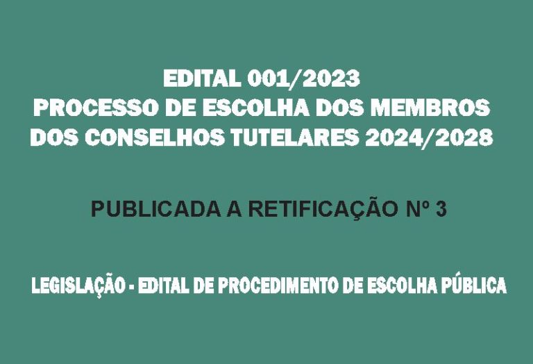 ELEIÇÃO MEMBROS CONSELHO TUTELAR