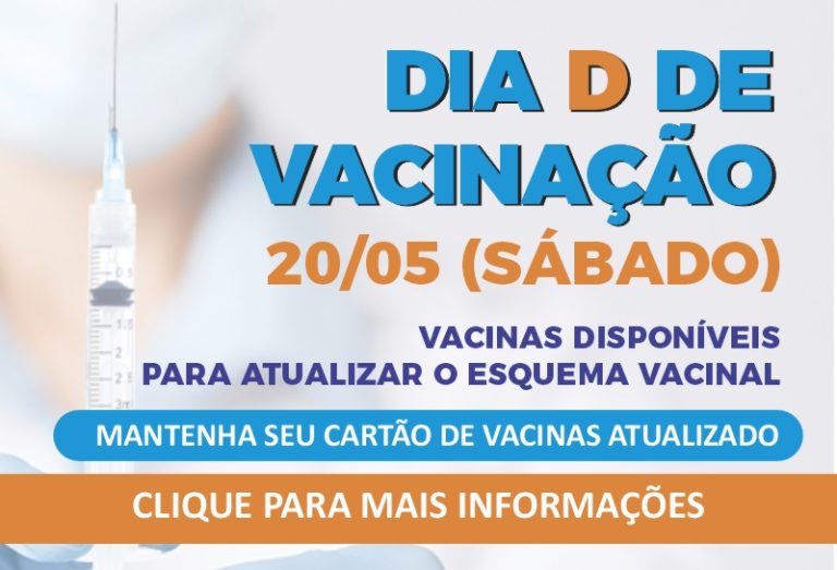 NÃO ESQUEÇA, AMANHÃ TEM VACINAÇÃO!