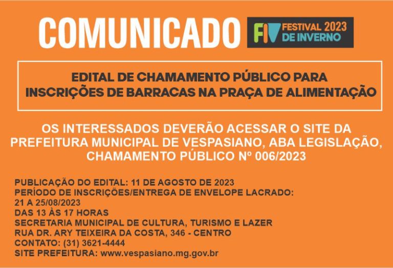 Barracas/Food Truck FIV 2023