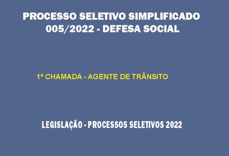 Processo Seletivo