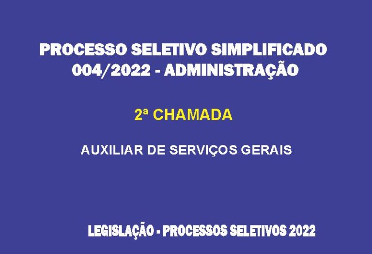 Processo Seletivo