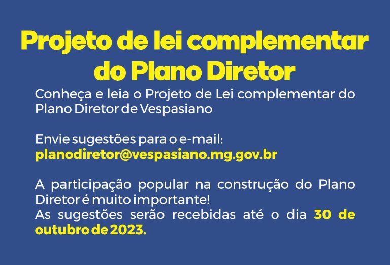 Plano Diretor