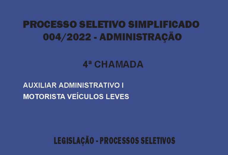 Processo Seletivo