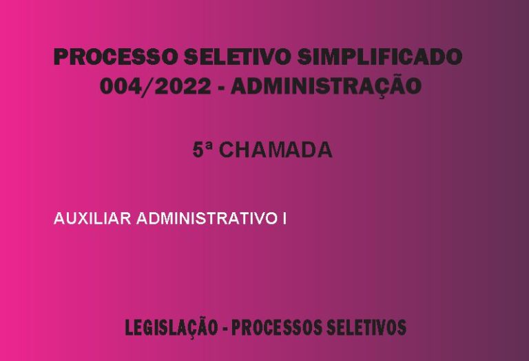 Processo Seletivo