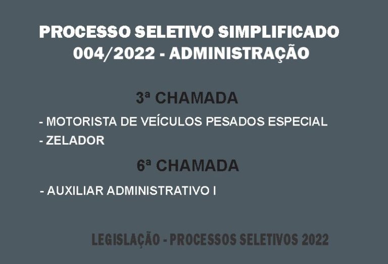 Processo Seletivo