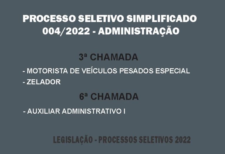 Processo Seletivo