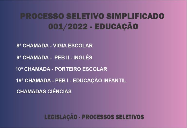 Processo Seletivo