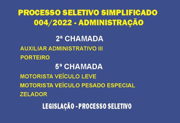 Processo Seletivo