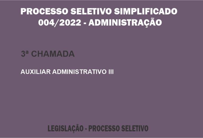 Processo Seletivo