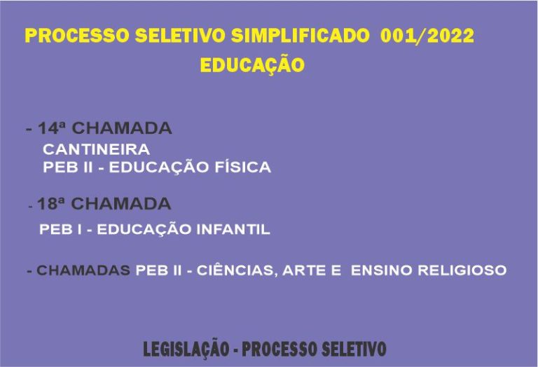 Chamadas Educação