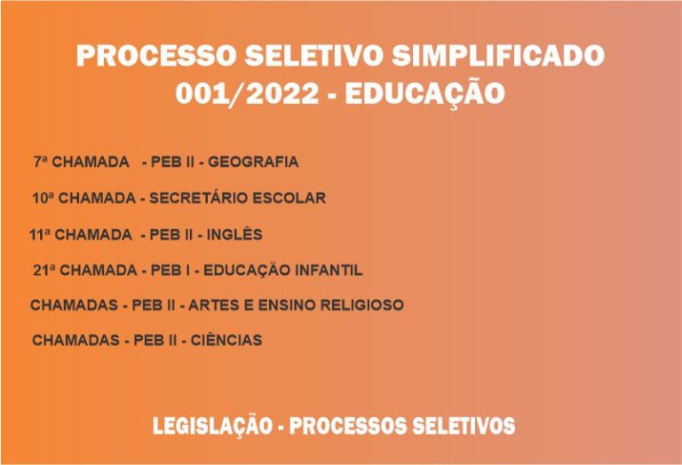 Processo Seletivo