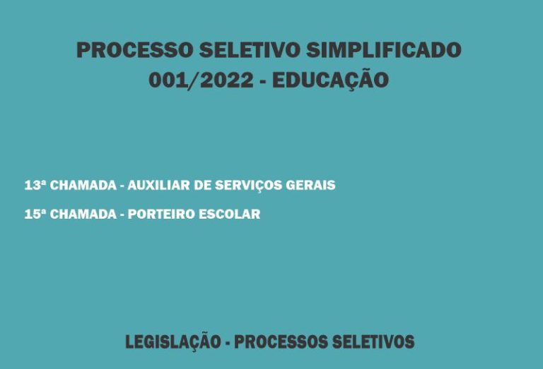 Processo Seletivo