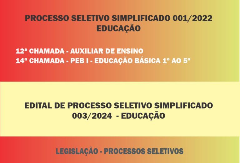 Processo seletivo