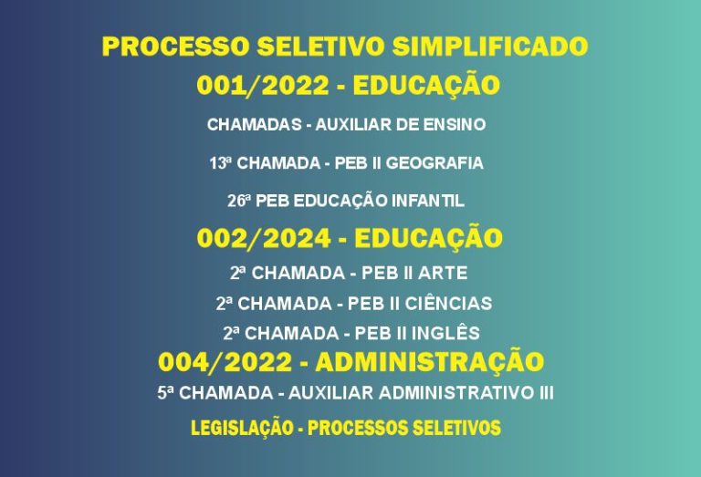 Processo seletivo