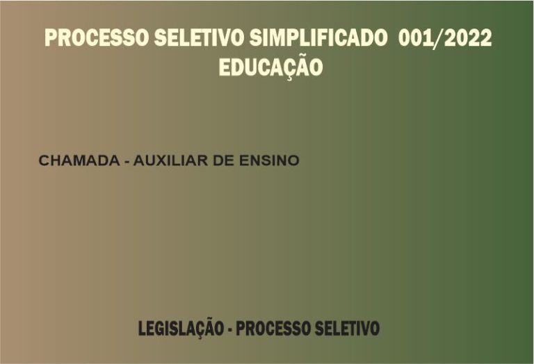 Processo Seletivo