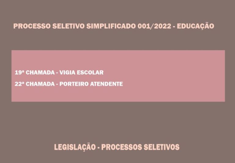 Processo Seletivo