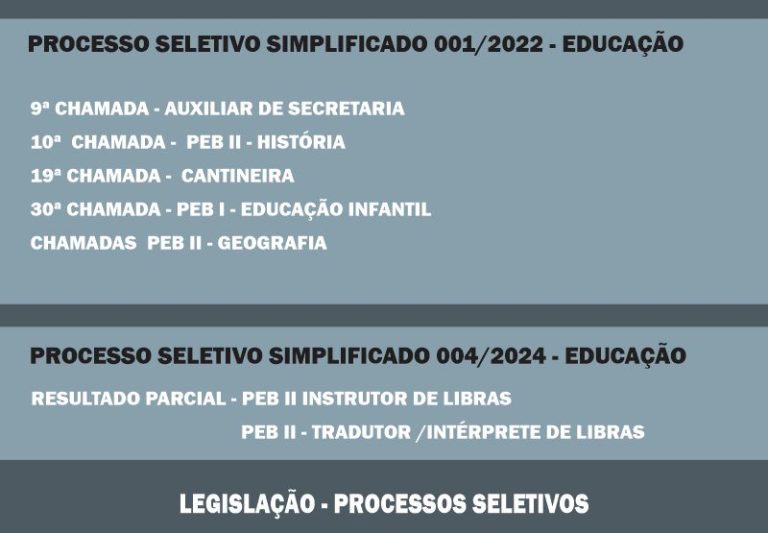 Processo Seletivo