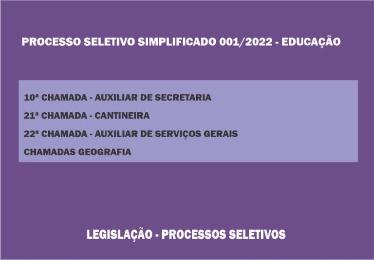 Processo seletivo