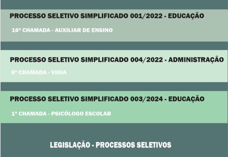 Processo Seletivo