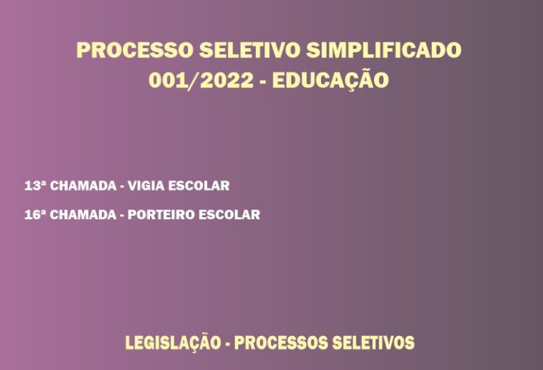 Processo Seletivo