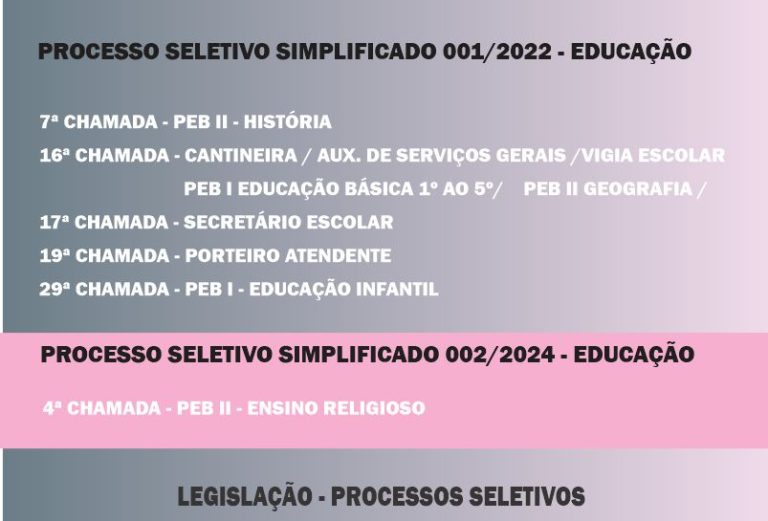 Processo Seletivo