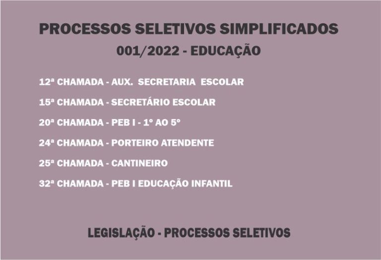 Processo Seletivo