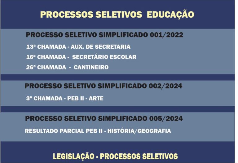 PROCESSO SELETIVO