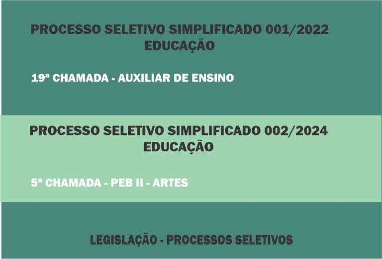 Processo Seletivo