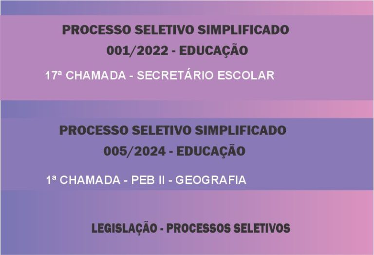 Processo Seletivo