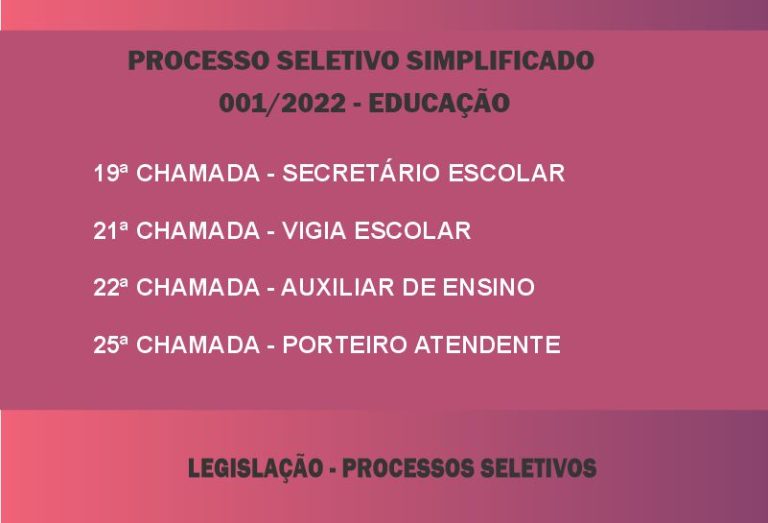 Processo Seletivo