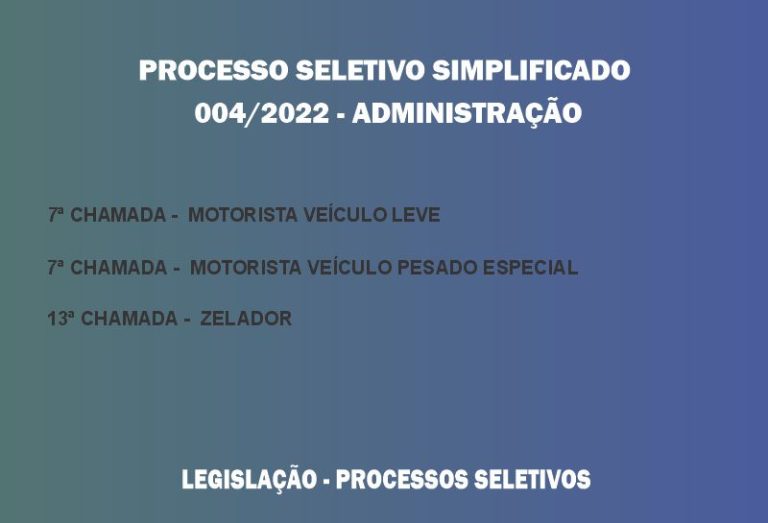 Processo Seletivo