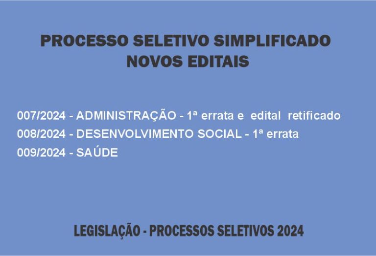 Processo Seletivo