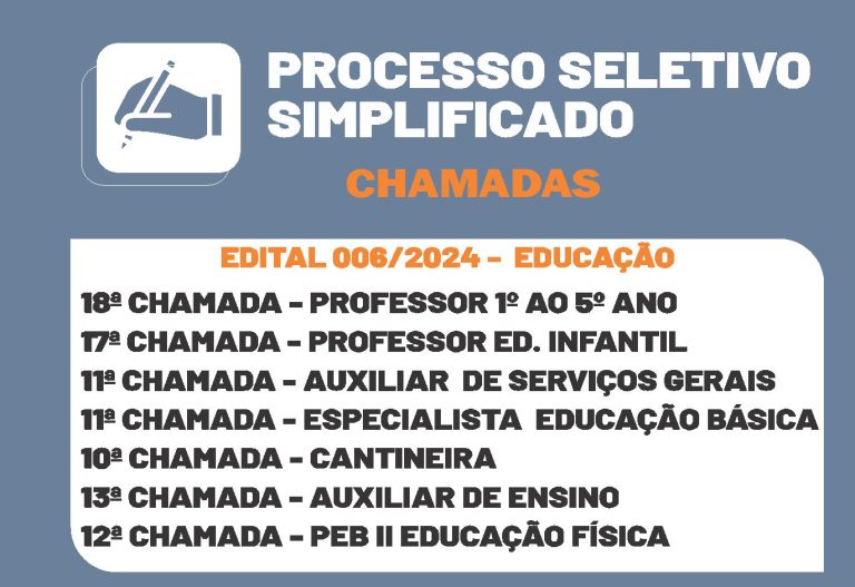 Nova Chamada – Educação