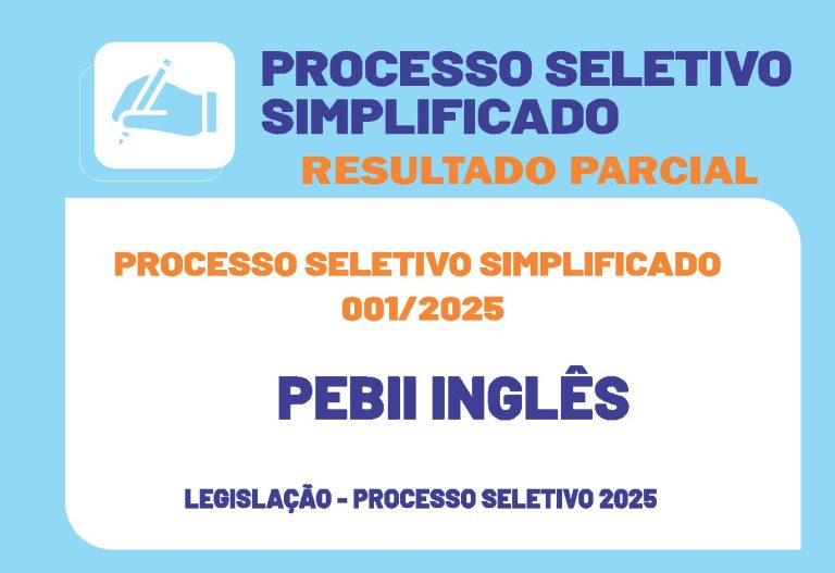 RESULTADO PARCIAL PSS 001-2025 EDUCAÇÃO