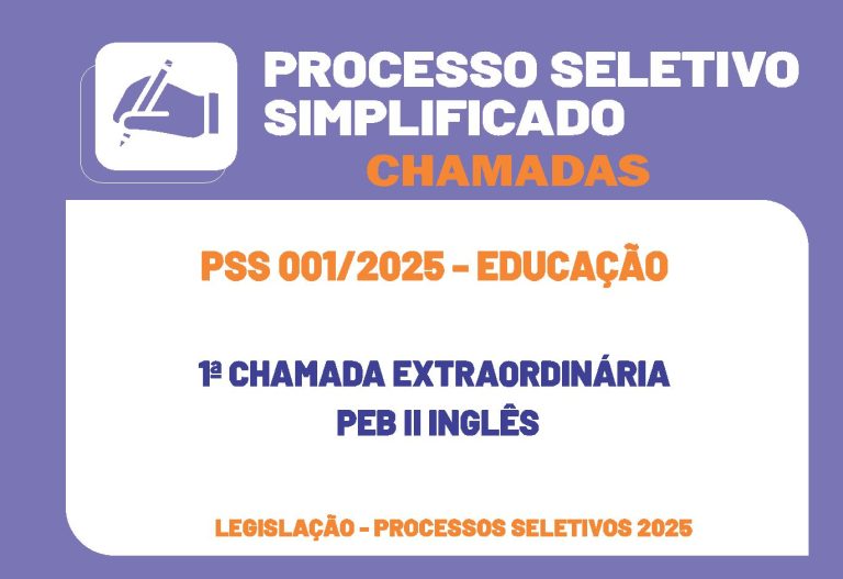 Nova chamada Educação