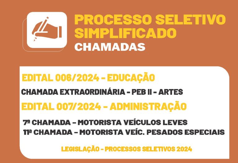 NOVAS CHAMADAS