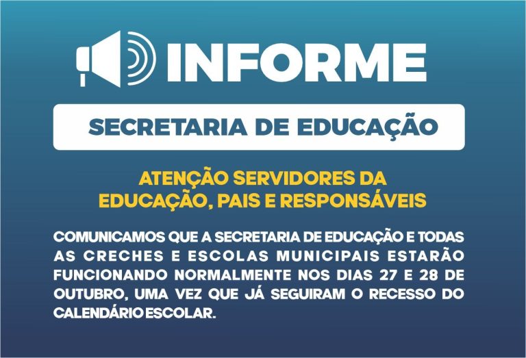 Funcionamento da Educação no ponto facultativo