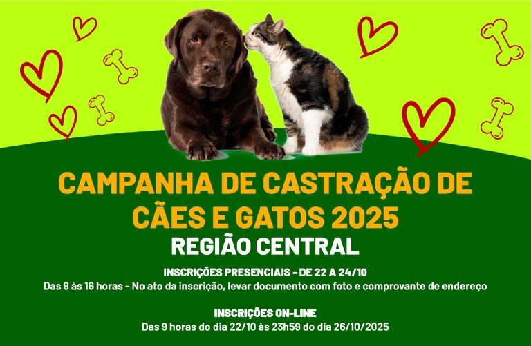 Inscrições Abertas – Região Central